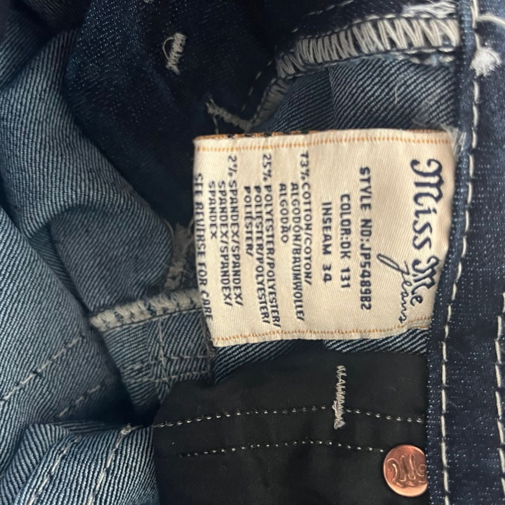 Miss Me Women's Embellish Pocket Flap Bootcut Jeans Size 27 Style JP5489B2 - Picture 12 of 13